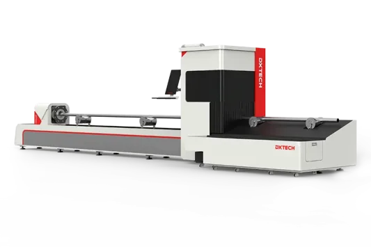 dxtech high quality metal tube fiber laser cutting machine, fiber laser tube cutting3
