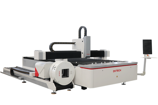 dxtech single platform sheet and tube fiber laser cutting machine laser cutting machine2
