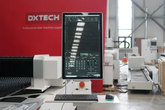 dxtech single platform sheet and tube fiber laser cutting machine laser cutting machine