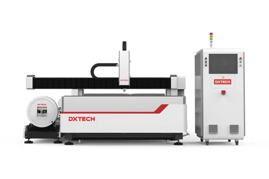 dxtech sheet and tube laser cutting machine with exchange table for sale in Dammam,laser cutter