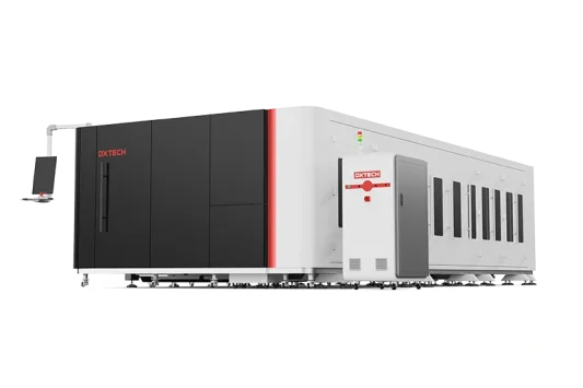 dxtech high power all cover metal sheet and tube laser cutting machine, laser cutting machine