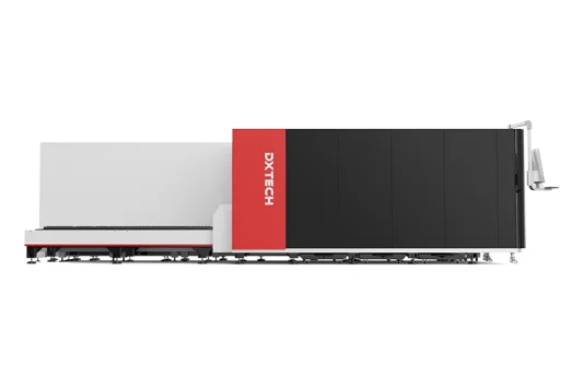 dxtech high power all cover metal sheet and tube laser cutting machine, laser cutting machine